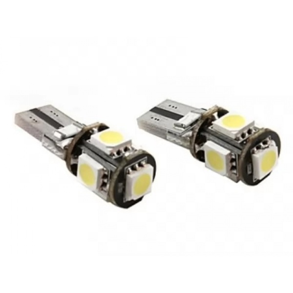 Bec 5 Led CanBus T10 12V Alb ( Pret / Set ) 70214 TCT-827